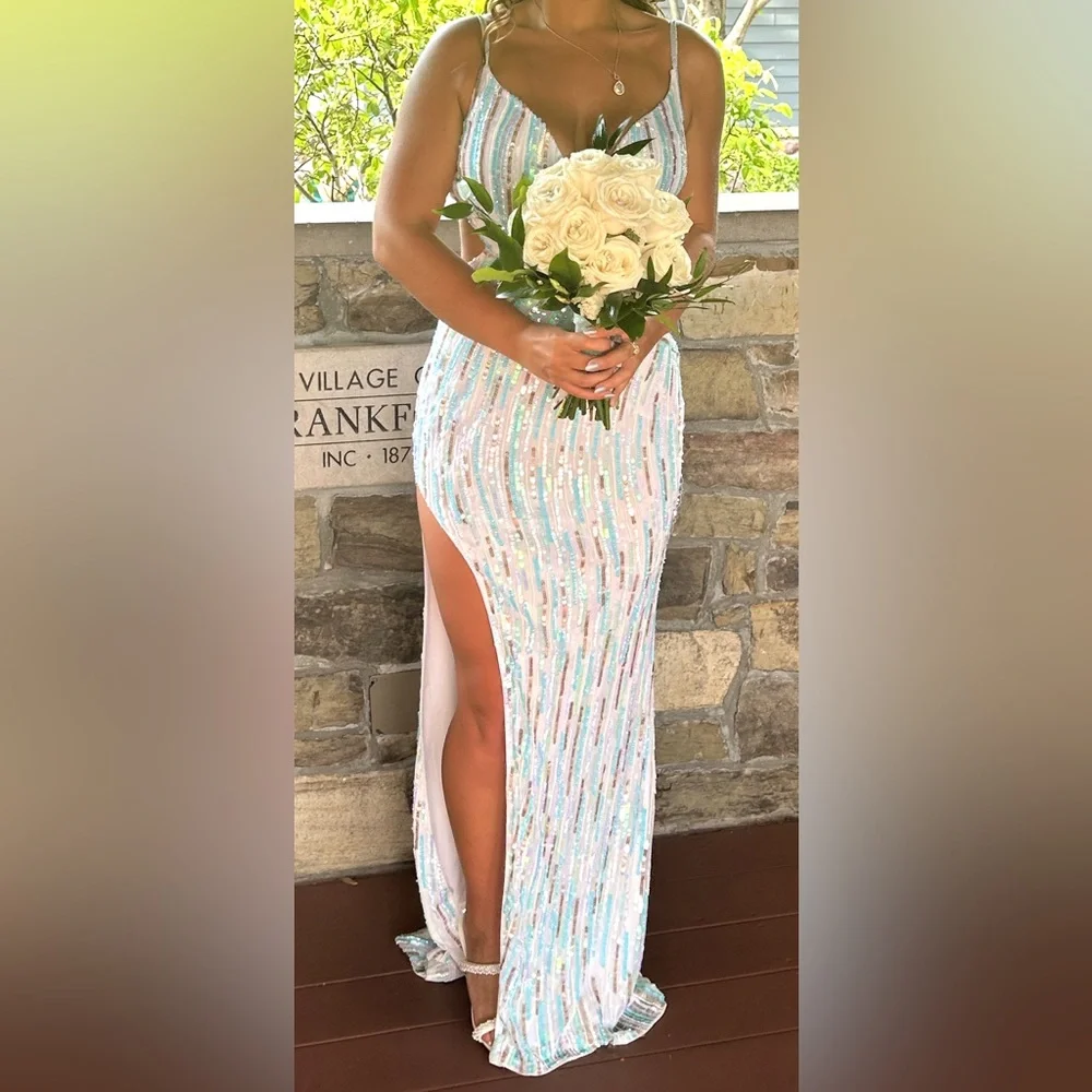 Rachel Allan like new , worn for 3 hours formal ,prom, size 6 , clean - Picture 4 of 7